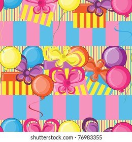Happy Birthday seamless background