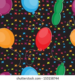 Happy Birthday seamless pattern