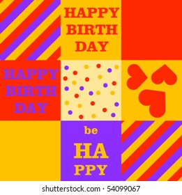 Happy birthday seamless pattern