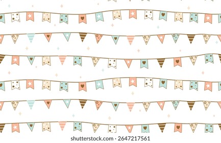 happy birthday seamless pattern, packaging, wrapping paper, textile, fabric, celebration, party, gift, decoration, gift wrapping paper, beige, peach, blue, brown