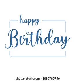 happy birthday sentence in the middle of a box