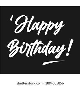 happy birthday sentences with a black background