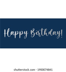 happy birthday sentences with a dark blue background