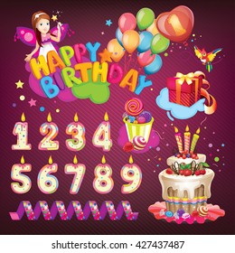 Happy Birthday set