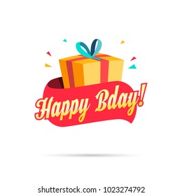Happy Birthday Shopping Gift Box