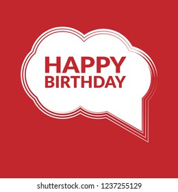 happy birthday sign,label. features speech bubble.happy birthday  tag sign,banner