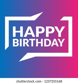 happy birthday sign,label. features speech bubble.happy birthday  tag sign,banner