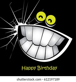 Happy Birthday smile black