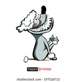 Happy Birthday smile dancer dog