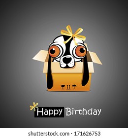 Happy Birthday smile dog gift