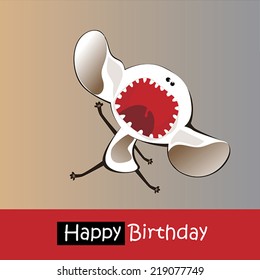 Happy Birthday smile monster