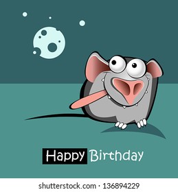 Happy Birthday smile mouse