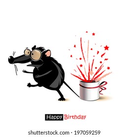 Happy Birthday smile mouse gift