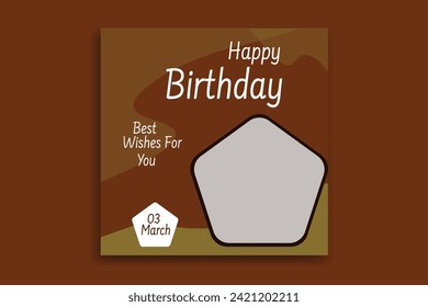 Happy Birthday Social Media Post