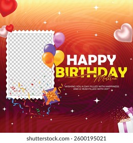 Happy Birthday- Social media post
