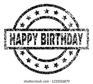 Happy Birthday Stamp Seal Watermark Distress Stock Vector (Royalty Free ...