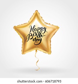 Happy Birthday Star Balloon