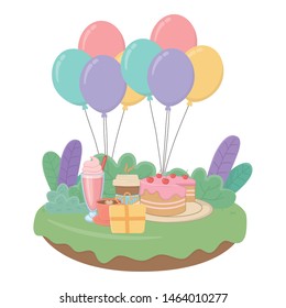 Happy birthday surprise design vector illustration