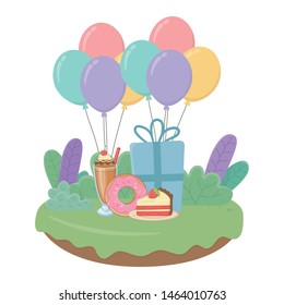 Happy birthday surprise design vector illustration