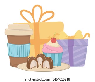 Happy birthday surprise design vector illustration