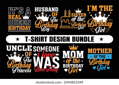 Happy Birthday t shirt design bundle