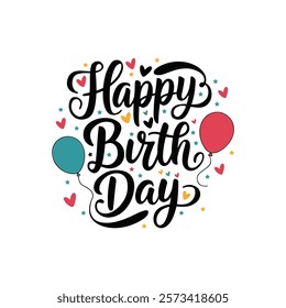 happy birthday t shirt design vector 