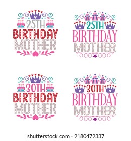 Happy Birthday T shirt And SVG Design Bundle, birthday shirt for Gift, Vector EPS Editable Files Bundle, can you download this Designs Bundle..