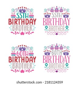 Happy Birthday T shirt And SVG Design Bundle, Birthday T shirt Design Graphic Vector Design Bundle, Vector EPS Editable Files Bundle, can you download this Designs Bundle..