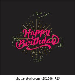 Happy birthday template vector eps file