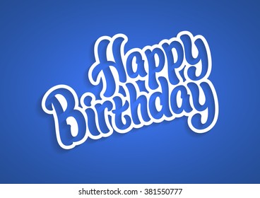 Happy Birthday text