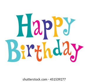 Happy Birthday text