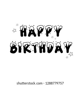 Happy Birthday Text Design 