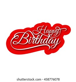 Happy Birthday text design background