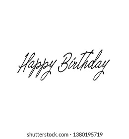 Happy Birthday text design, typography for print or use as poster, flyer or T shirt