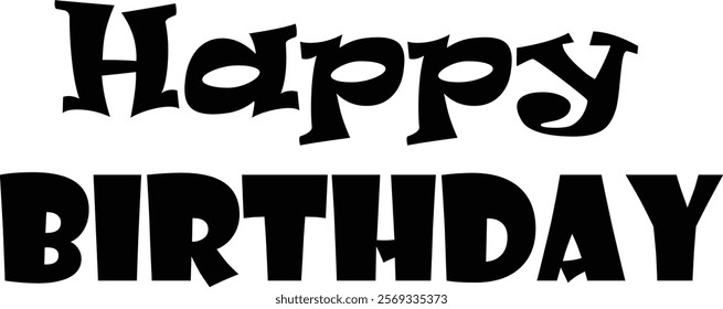 Happy birthday text design use for banner design, template and wish to someone who is special for you. Moreover, which easy to edit according to need.