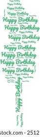 happy birthday text effect wish Happy Birthday Text Design for t-shirs