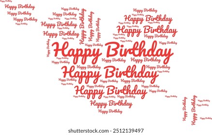 happy birthday text effect wish Happy Birthday Text Design for t-shirs