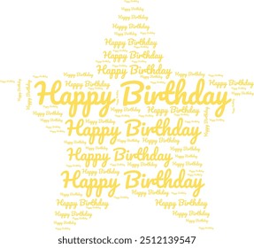 happy birthday text effect wish Happy Birthday Text Design for t-shirs