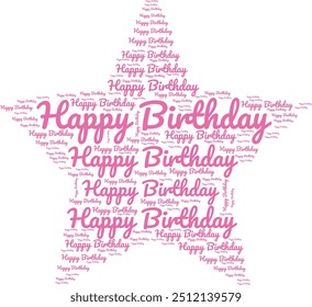 feliz aniversário texto efeito desejo Feliz aniversário Texto Design para t-shirs