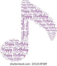 happy birthday text effect wish Happy Birthday Text Design for t-shirs