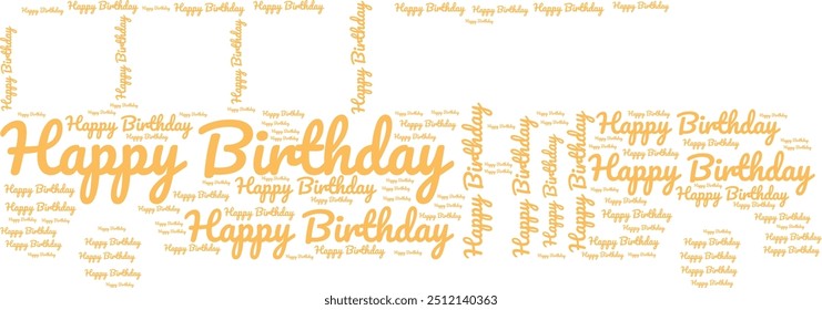 happy birthday text effect wish Happy Birthday Text Design for t-shirs
