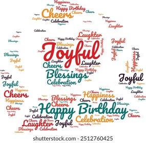 happy birthday text effect wish Happy Birthday Text Design for t-shirs