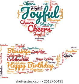 happy birthday text effect wish Happy Birthday Text Design for t-shirs