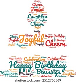 happy birthday text effect wish Happy Birthday Text Design for t-shirs