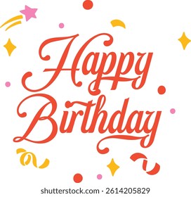 Happy birthday text effect wish