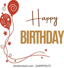 Happy birthday text effect wish