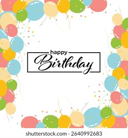 Happy birthday text effect wish