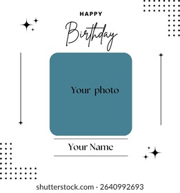 Happy birthday text effect wish