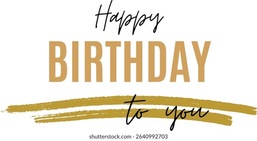 Happy birthday text effect wish