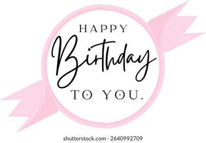 Happy birthday text effect wish